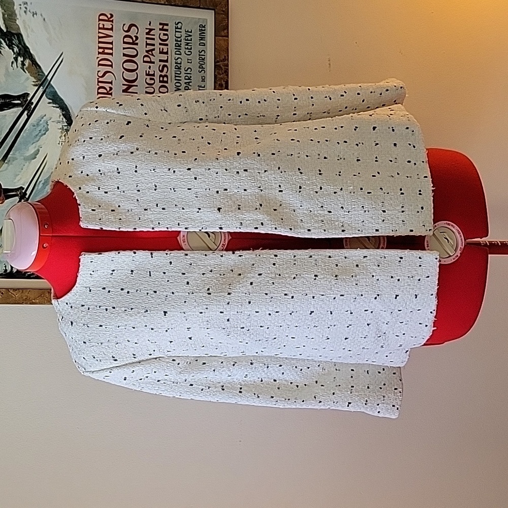 NWT White Tweed Jacket